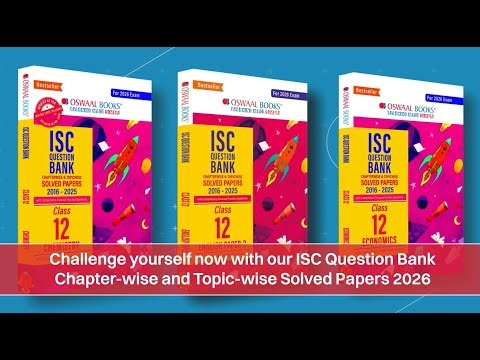 ISC Class 12 Question Bank Chapterwise & Topicwise Solved Papers For 2026 Exam