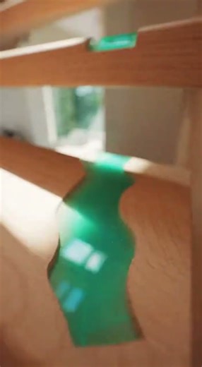 ✨ Turquoise Resin River Stairs in a Scandinavian Cabin