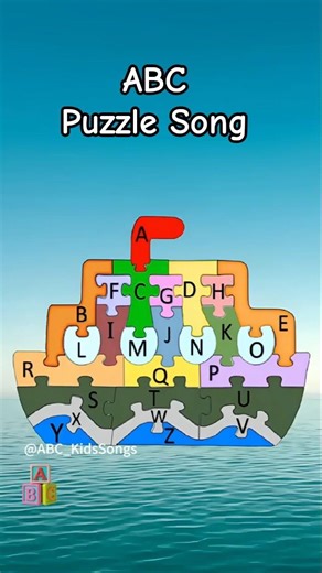 ABC Puzzle Song 🧩✨ Learn Your ABCs! #shorts #abcd #alphabet #kidsongs #shorts
