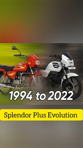 Hero Splendor Evolution 1994–2022 🔥 | From Original Splendor to XTEC 🚀 #shorts