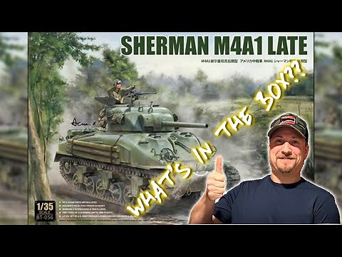 M4A1 Sherman Late 1/35 Scale Plastic Model Kit by Border Models - What's In The Box??