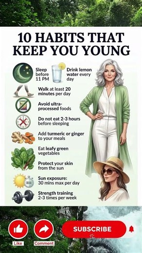 Age Backwards With These 10 Habits #antiaging #health #lifestyle #shorts