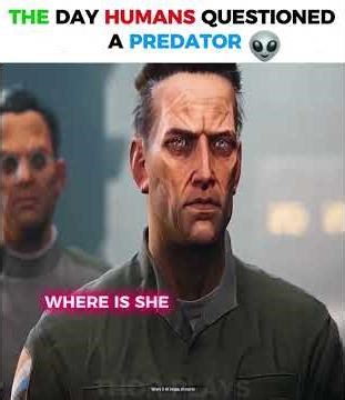 The Predator Faces Human Interrogation 👽🛸 #gaming #shortsfeed#aliens