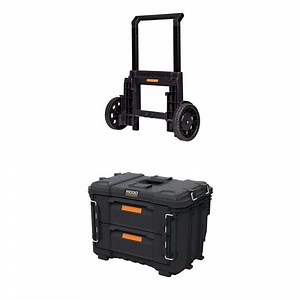 RIDGID Pro Gear System Gen 2.0 Rolling Tool Box with 9 in. Wheels and 22 in. XL 2 Drawers Modular Tool Box - The Home Depot