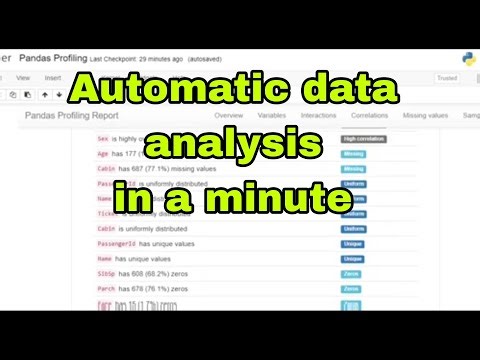 Automatic EDA using data-profiling in python