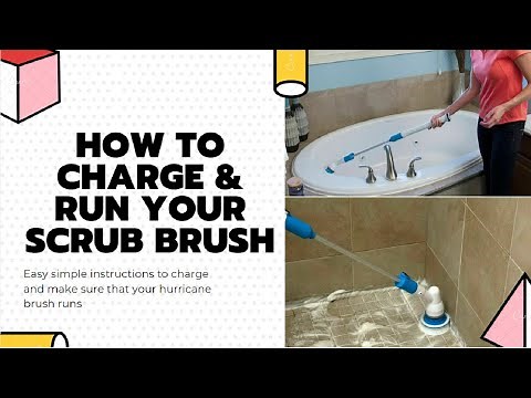 Instructions on How to Charge and Run Your Hurricane Scrubber Brush
