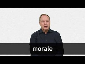 How to pronounce MORALE in American English