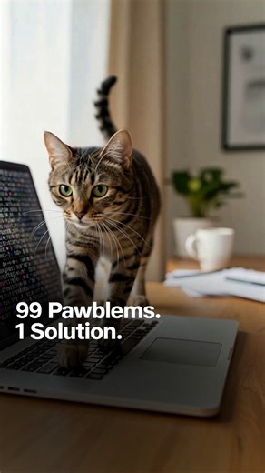 When the cat thinks your PC is a toy… you switch to JioPC. 😎 Visit www.jio.com/jiopc/ #JioPC #Jio #JioHome #JioAirFiber #AI | Jio
