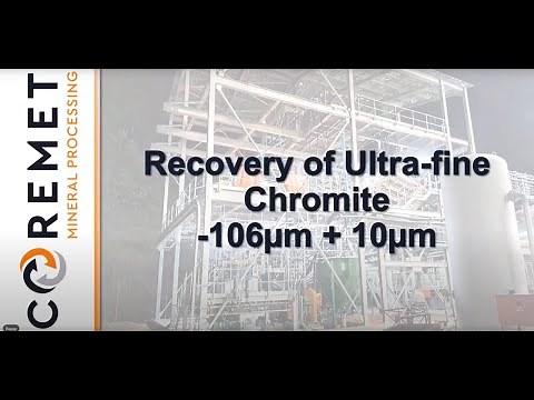 Multi Gravity Separator processing fine Chromite