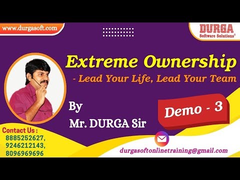 Extreme Ownership - Lead Your Life, Lead Your Team tutorials || by Mr. DURGA Sir