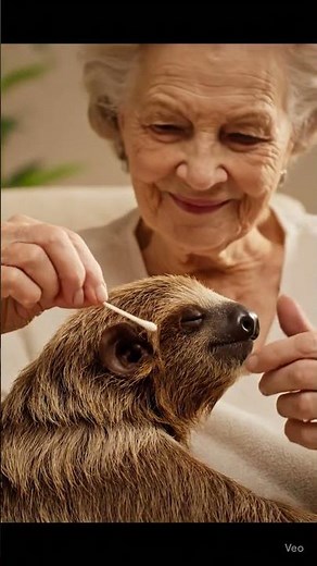 Sloth Ear Cleaning ASMR | Relaxing Sounds for Sleep