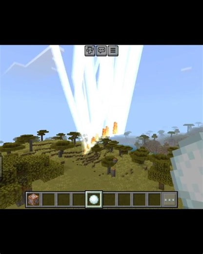 Minecraft Lightning Snow ball Command #shorts #minecraft