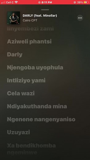 Cairo CPT ft. Darly: Song Lyrics and Translations