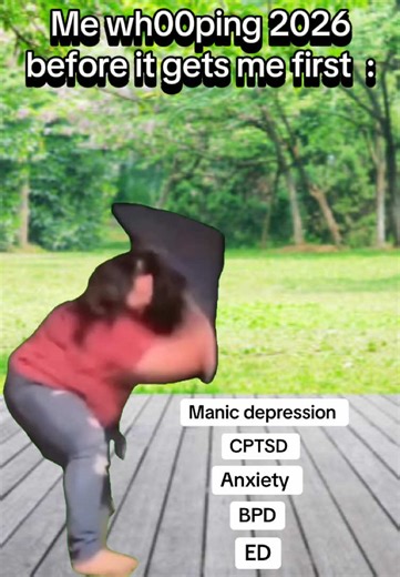 Had me by my hair this year 🤨🥹😔☠️☠️. 2026 are staying on top of our #mentalhealth 🖤 #mentalhealthmatters #myjourney #lgbt #fyp