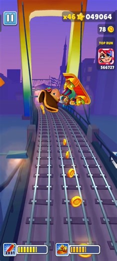 Wait For end 😱 Hugo🐰 SUBWAY SURFERS World tour Sakura tokyo 3016 shorts #shortsfeed #subwaysurfers