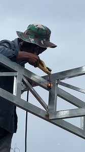 Construction of galvanized roof and installation tips,Welding Techniques | Cooking Foods Srey Pov Natural life