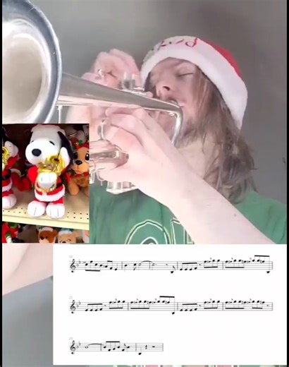 "Trombone Snoopy" #solomusic #trumpet #Snoopy #Christmas #Charliebrown
