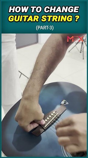 Learn how to change guitar strings easily at home! 🎸 #guitarlessons