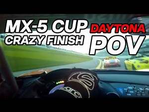 POV - Wild Finish at Daytona | Driver's Eye | 2021 Mazda MX-5 Cup