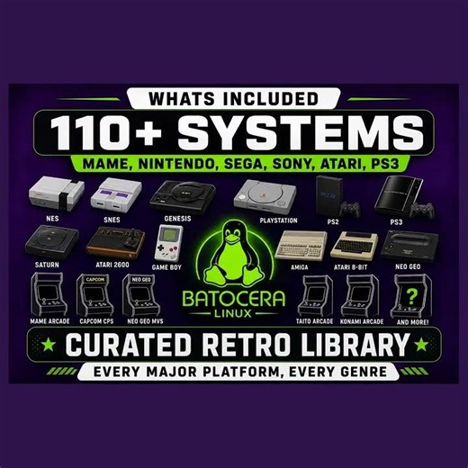 8TB Batocera DOWNLOAD For Windows PC - Fully Loaded - Plug and Play! — ArcadeSystems.co.uk