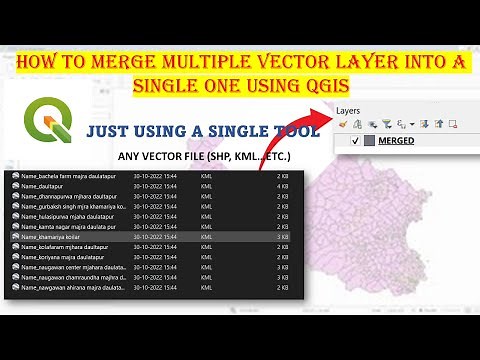 HOW TO MERGE MULTIPLE VECTOR LAYER INTO A SINGLE ONE USING QGIS | QGIS TUTORIAL | #qgistutorial
