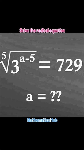 Solve the radical equation #viralreels #viral #maths #solve #simplify #radicalequation | Mathematics Hub
