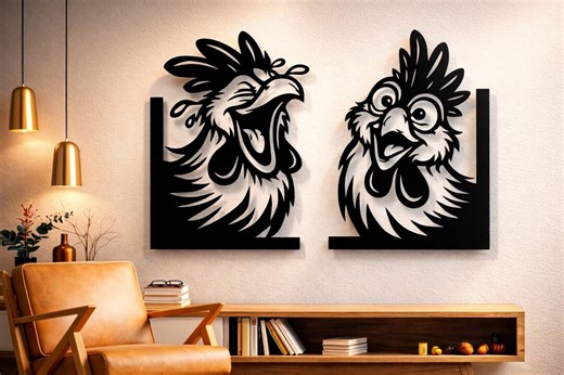 Funny Chicken Svg Dxf Png Files Laughing Hen Vector Art Cut File for Cnc Laser Plasma Cricut - Etsy