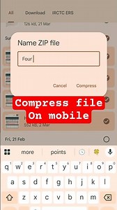 Compress files on your mobile #filecompression #mobilehack #androidhacks