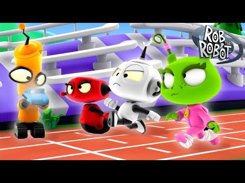 Ready, Set… Uh-Oh! 🎽 | Rob The Robot | Preschool Learning