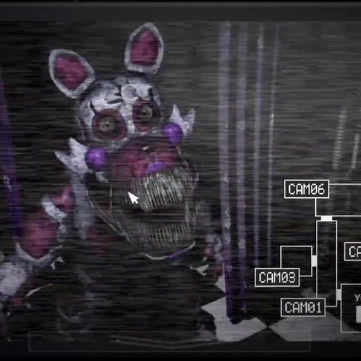 Corrupted Funtime Foxy in FNaF SL (FNaF Jumpscares)