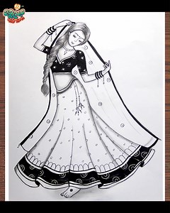 1.2M views · 8.2K reactions | Amazing drawing Technique of how to draw a Traditional in lehenga || indian Girl in lehenga drawing #drawing #pencildrawing #easydrawing #drawingtutorial #art #girlwithhairstyledrawing #easydrawing #paintings #artvideo #easydrawing #hutumschool #bridedrawing #indiangirldrawing #indiangirldrawing #girldrawingideas #girlinlehengadrawing | Hutum School | Facebook