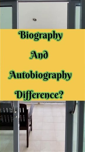 Biography And Autobiography! Difference? #english #englishvocabulary