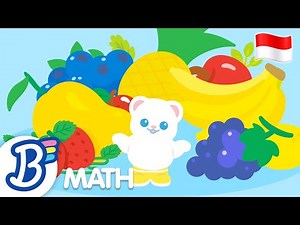 🇮🇩 Red Yellow Blue - Math Song (Bahasa Indonesia) | Badanamu Nursery Rhymes and Kids Learning Songs