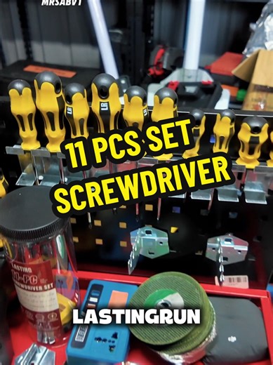 Set screwdriver 11 pcs Lasting Run, sesuai kerja2 diy dan bengkel #lastingrun #setscrewdriver #11pcsscrewdriver #screwdrivermurah