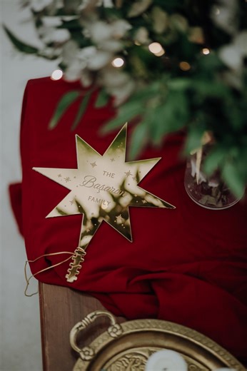 Personalized Gold Star Christmas Tree Topper – Mirror Acrylic Holiday Ornament – Custom Family Name - Etsy Canada