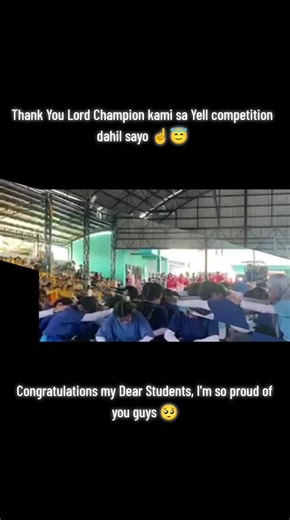 Blue Wolves Yell Category Champion!!! 😭 sulit ang praktis kahit nabagyo 🥺 Congratulations my dear students 🥹 To God be the Glory 🙌 #yell #champion #cstc #LucenaCampus