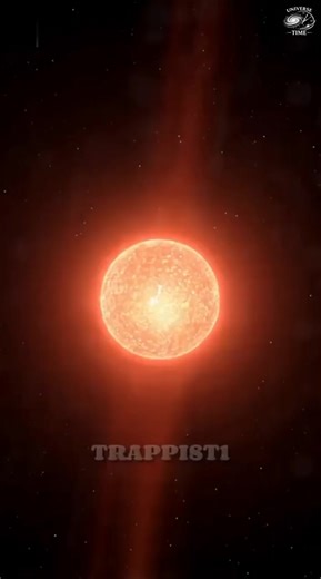 TRAPPIST-1 is a distant red star with seven Earth-sized planets, some possibly with liquid water and close enough to see each other in the sky. #TRAPPIST1 #REDSTAR #planets #spaceexploration #universe