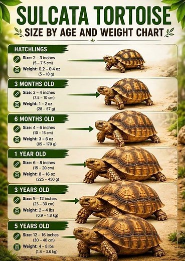 Sulcata Tortoise Growth Guide