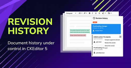 Revision History - Track Document Changes | CKEditor 5