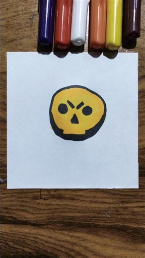 How to draw brawl stars #shorts #youtubeshorts #scarydoors