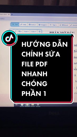 Hướng dẫn chỉnh sửa file PDF nhanh chóng Phần 1