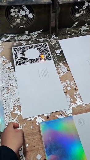Super fast. Super fine. paperboard laser engraving ensures pristine edges with CKLASER galvo laser