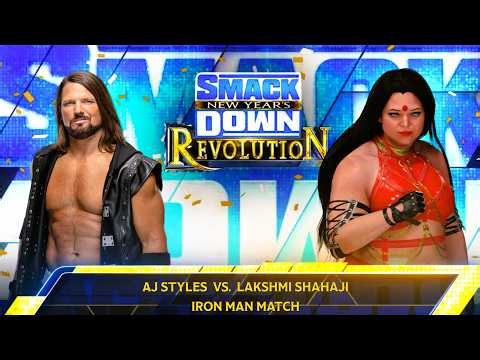 WWE LIVE MATCH : LAKSHMI SHAHAJI VS AJ STYLES | WWE RAW MATCH 273