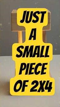A simple bright home decor from a small piece of 2x4. Use scraps.#diy #diywoodworking #woodworking