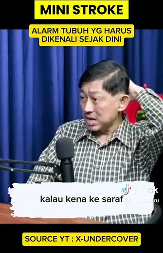 Stroke dapat terjadi pada usia muda maupun tua. Cuplikan podcast dr. Jaya dgn Franky ini membeberkan beberapa hal dalam mengenali gejala stroke, istilahnya adalah mini stroke. #stroke #health #Science #fyp #foryoupage
