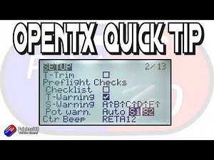 OpenTX Quick Tip: Using Preflight Checks: Pot. Warn.