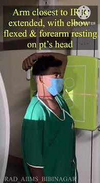 How to take Swimmer's view for the cervico-thoracic junction. #positioning #cervicothoracic #spine