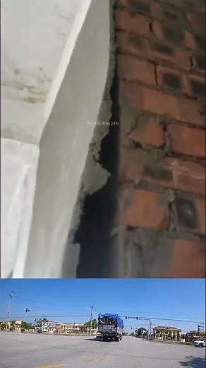 Why is the newly plastered wall so bulging? #construction #construction