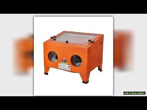 SucceBuy 254060 Gallon Sandblasting Cabinet Portable Benchtop Sand Blaster with Blasting Gun Nozzle