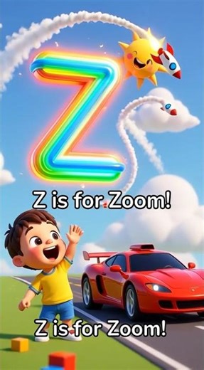 Z is for Zoom! 🏎️ Learn ABC with Fun | Kids Nursery Rhyme